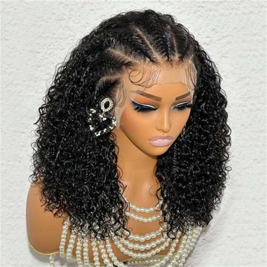 Curly Lace Front Wig Human Hair 13x4 Kinky Curly 18 Inch